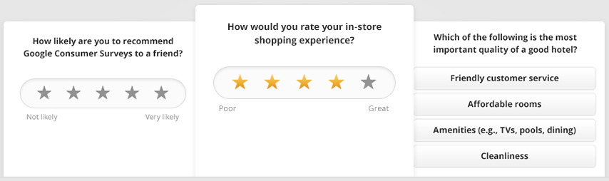 consumer survey examples