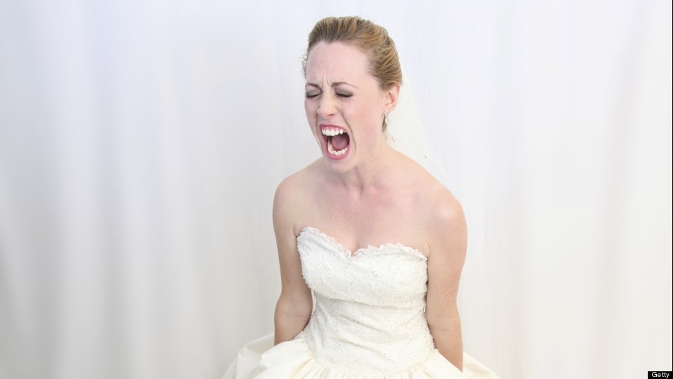 angry bride