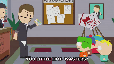 time wasting gif south park