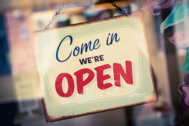 come in we're open