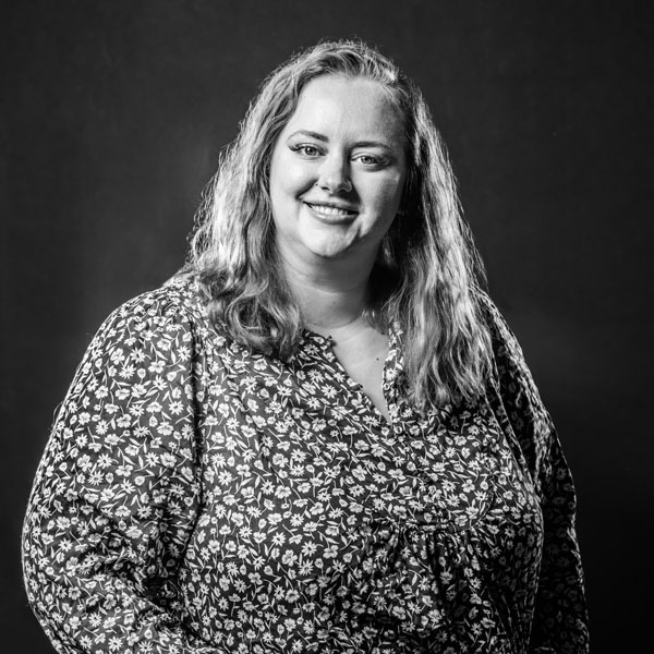 Meagan Guse - Granular Sr. Manager, Paid Media headshot in black and white