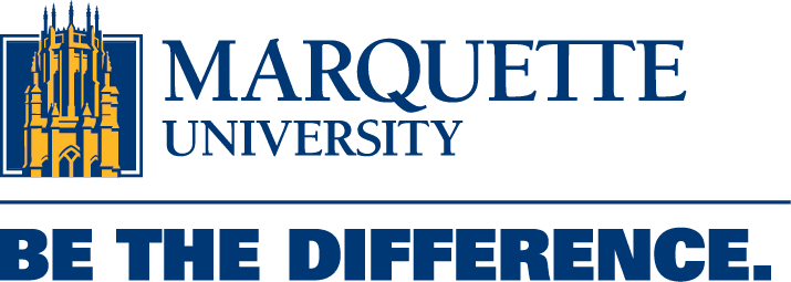Marquette University "be the difference" logo