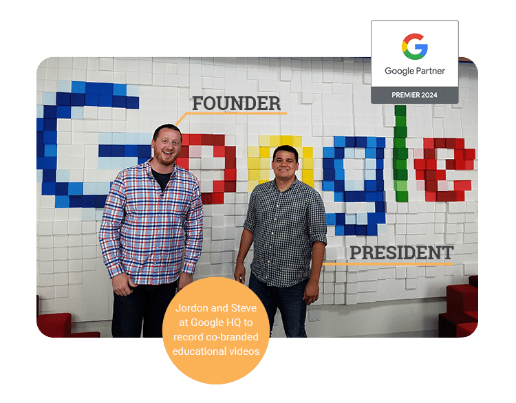Jordon and Steve at Google